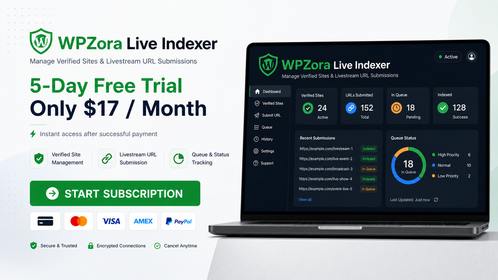 WPZora Live Indexer Body Image